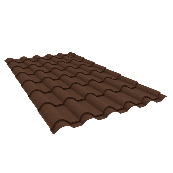 Elegantile 28G Brick Red Textured Roofing Sheet